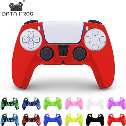 Soft Rubber Case For PS5 Soft Silicone Cover For Sony Playstation 5 For PS5 Controller Case For PS5 Games Accessories