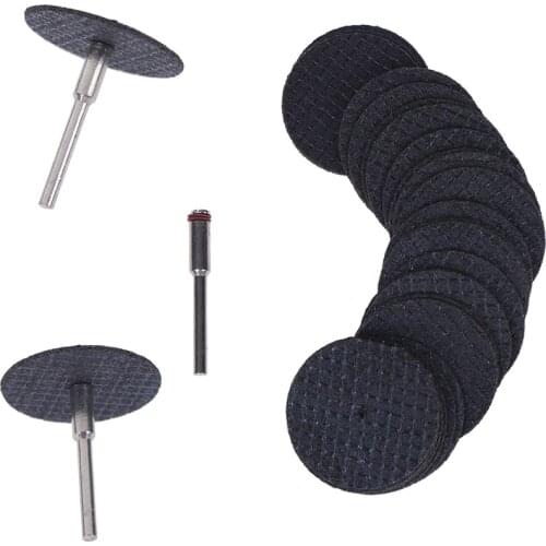 26pcs/set Fiberglass Reinforced Cut Off Wheel Disc W/ 1 Mandrel 1/8" Fit Tool 25pcs Saw Blade+1pc Connection Clamp