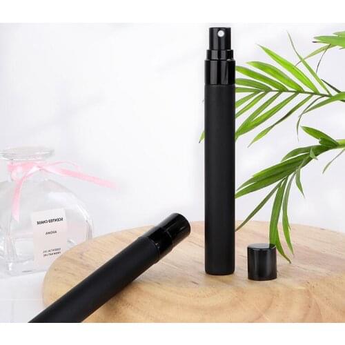 Spray bottle 10 ml black Travel Transparent Plastic Perfume Bottle Atomizer Empty Small Spray Bottle toxic free and safe