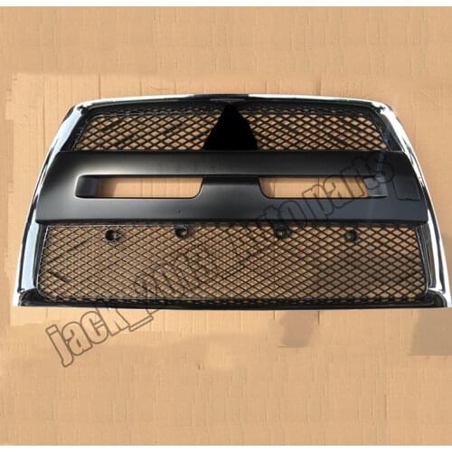 For Mitsubishi Lancer & Sportback EVO Bumper Radiator Grille Black Chrome Border