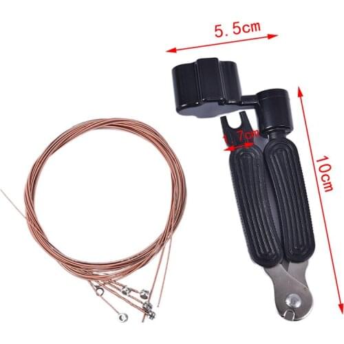 1 Set Acoustic Guitar Strings Rainbow Guitar Strings And 3 In 1 String Cutter For Acoustic Folk Tool