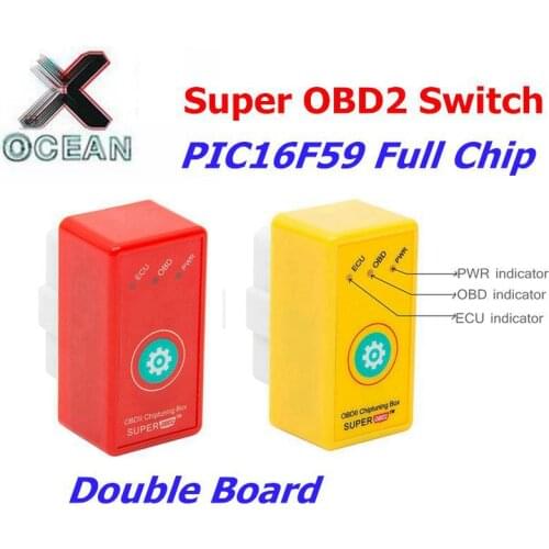 Super NITRO OBD2 Power Prog With Reset Button For Benzine Car Chip Tuning Box Plug And Drive Super OBD2 Save Fuel For Petrol Car