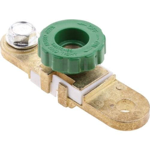 Universal Battery Disconnect Isolator Cut Off Switch Green Wheel Quick Shut