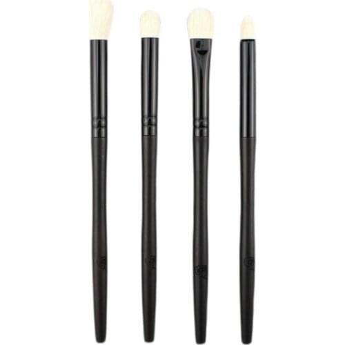 W98 Professional Handmade Makeup Brush Kit Soft Saikoho Goat Hair Eye Shadow Blending Brush Ebony Handle Make Up Brushes Set