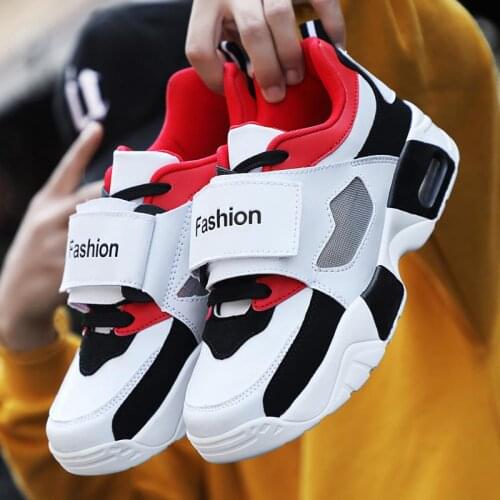 Platform Women Running Shoes Air Cushion Women Shoes Sport Damping Tennis Comfort Female PU Leather Sports Sneakers White A-291
