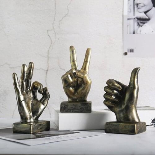Gesture Finger Model Ornaments Home Decorations Coffee Shop Model Room Soft Decoration Tabletop Furnishings