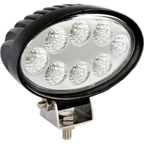12V Ellipse 5.5inch LED Work Light 6000K White Waterproof Oval for Off-road ATV SUV Trucks Boats Forklift Excavator Farm Cars