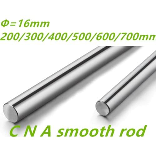 16mm linear shaft 200mm 300mm 350mm 400mm 450mm 500mm 600mm 700mm chrome plated round rod shaft CNC parts