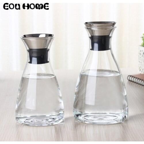 1L/1.5L Large Capacity Glass Teapot High Borosilicate Heat Resistant Glass Kettle Summer Juice Milk Drink Coffee Water Bottles