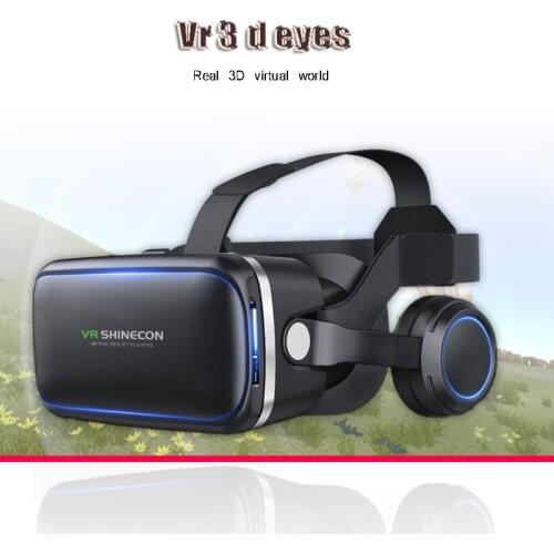 3-D virtual reality VR glasses headset box VR for 4-6 inch mobile phone + smart Bluetooth wireless remote control game machine