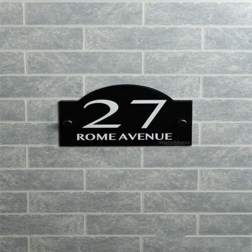 House Door Acrylic Signs Plaques Door Numbers Personalised Name Plate wall