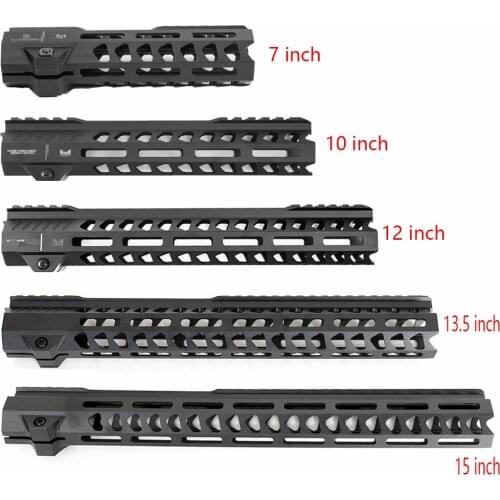 AR15 Free Float Mlok Handguard Picatinny Quad Rail Square Mouth for AR Series Gun Types Hunting
