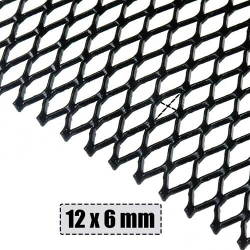 Aluminum Alloy Car Grille 6x12mm Grid Hexagonal Mesh Sheet Front Bumper Grille Net