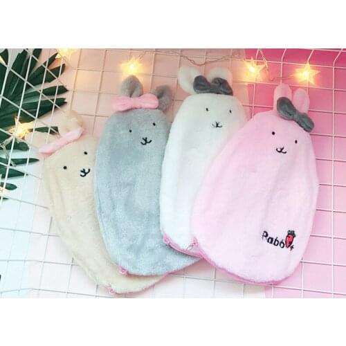 Free shipping Mini small plush hot water bag water injection irrigation cartoon warming hands lovely rabbit hot water bag