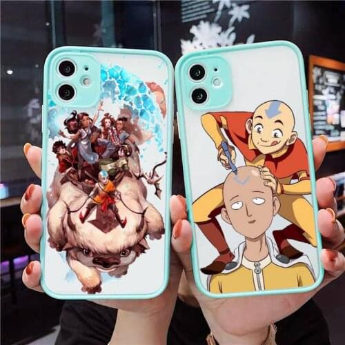 Anime avatar the last airbender Phone Cases matte transparent For iphone 7 8 11 12 plus mini x xs xr pro max cover