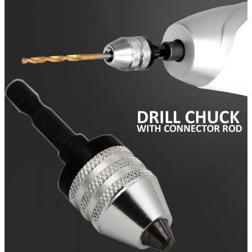 Hot Sale Drill Chuck 1/4 Hex Adapter Three-Jaw Conversion Chuck With Hexagon Handle Hex Shank Screwdriver Converter Chuck Tools