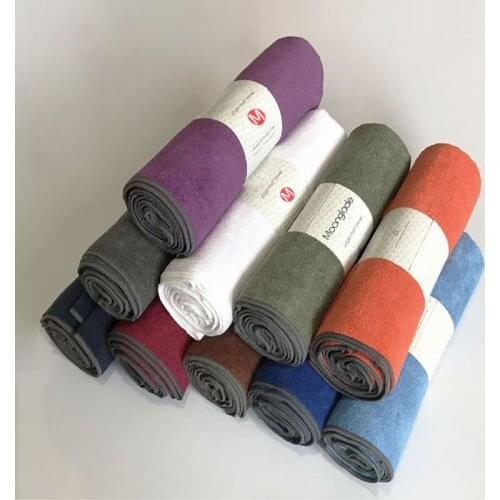 Moonglade Thirsty Hot Yoga Mat Towel Non Slip Sports Blanket Thicken Terry Design Super Absorbent Microfiber 183*61cm 72''*24