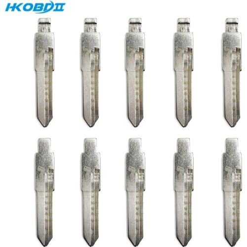 HKOBDII 10/50/100pcs HU49 for VW Volkswagen/Jetta/Santana/B4 #01 NO.01 2-in-1 LiShi Blank Car Key Blade with Scale With Marks