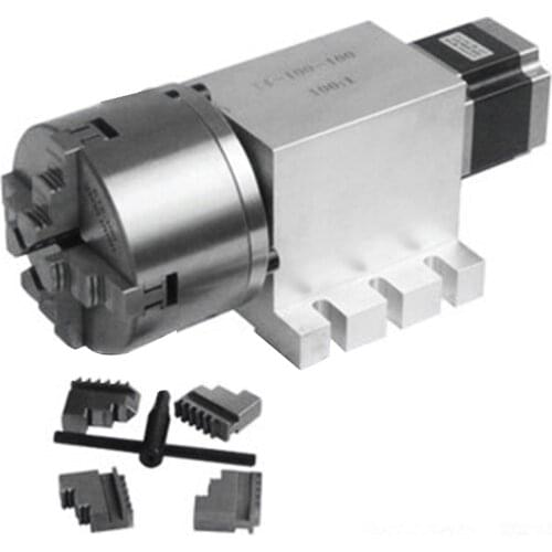 K12-100mm Engraving machine indexing head, A axis, rotating axis, CNC indexing head (no gap harmonic gear box) 50