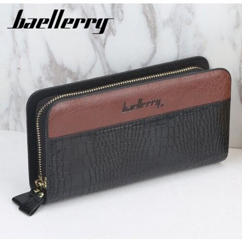 Alligator Men Wallets Classic Long Style Card Holder Male Purse Quality Zipper Purses Brand Luxury Wallet For Men Leather Wallet