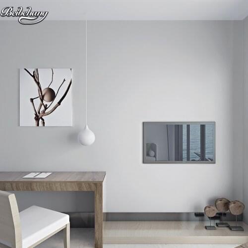 Beibehang Dark gray non-woven long-fiber wallpaper pure plain living room bedroom TV background simple modern