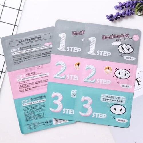 Three Steps Remove The Blackhead Nose Patch Remove Blackhead Acne Remover Clear Black Head Clean Face Care Prouducts Shrink Pore