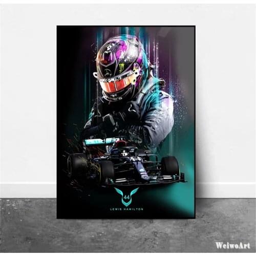 Classic Racing F1 Car Poster Ferraris Lewis Hamilton Canvas Prints Painting for Living Room Nordic Home Decoration Wall Art