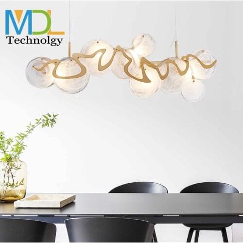 Postmodern light luxury living room chandelier contracted glass dining room lamp modern bedroom study chandelier