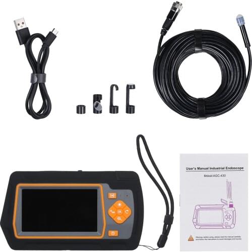 8.5mm Industrial Endoscopes with 4.3 Inch IPS Screen 20M/65.6FT Hose 1080P High Definition Borescope Inspection Camera