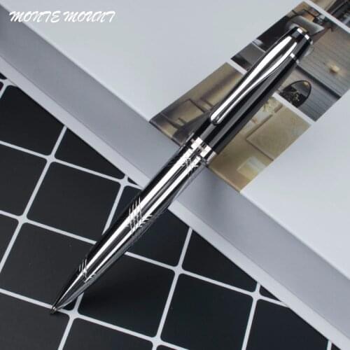 Luxury Pen Platinum Rotation line Ballpoint Pen Business office Medium Nib Gift School Ball point pens metal promotional pen