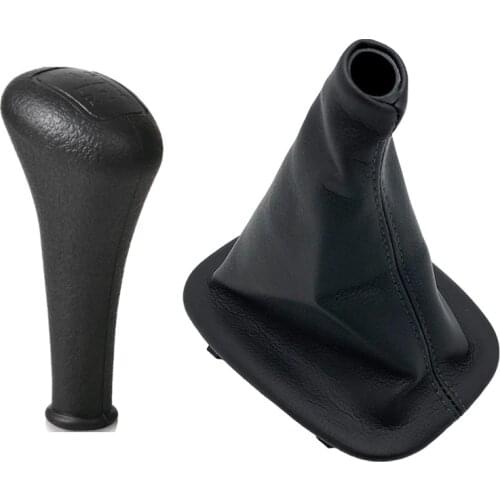 For Mercedes Benz C E S Class W124 S124 W126 E190 W190 W201 W202 W123 W140 4/5 Speed Gear Stick Shift Knob + Gaiter Boot Cover