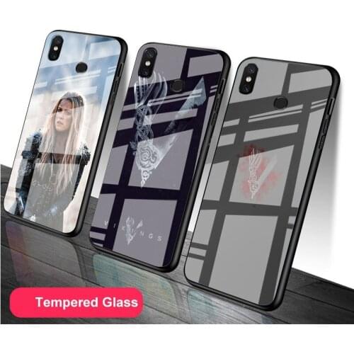 Vikings Serie Tempered Glass Phone Case For Redmi Note 5 6 7 8 9 Pro Note8T Note9S Redmi8 9 Cover Shell