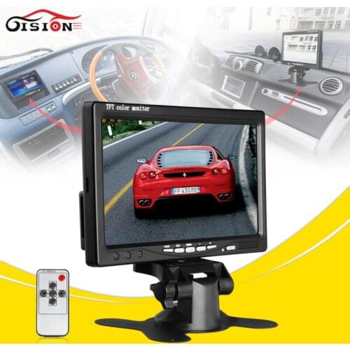 Auto Parking System 2 Channel Video Input 7inch TFT LCD Reverse Camera Monitor Headrest Car Monitor For Rear View Camera