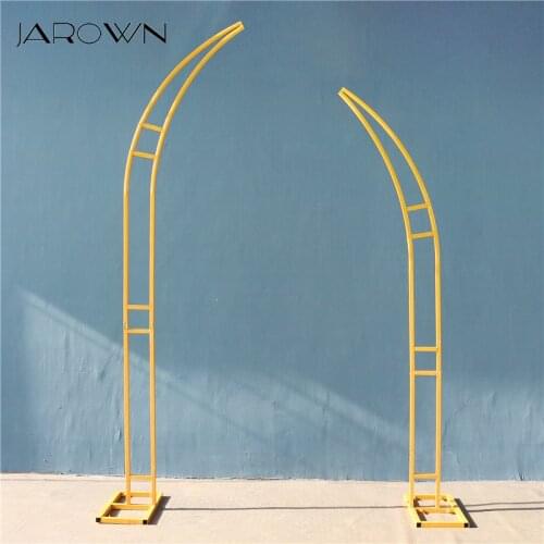 JAROWN Wedding Props Wrought Iron Wedding Backdrop Arch Shelf Arc Outdoor Wedding Home party Background Decoration Flower Stand