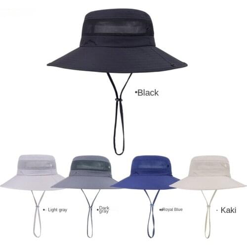 Outdoor Summer Fisherman Hat Big Brim Sun Hat Breathable Portable Sun Hat Mountaineering Trip Outdoor Hat Basin Hat