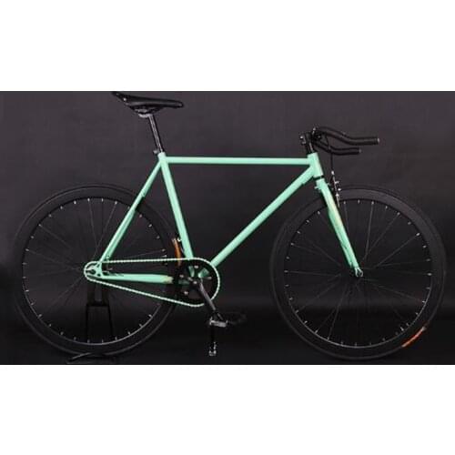 Fixie Bike Fixed Gear Bike 52cm Cycling City Bike Steel Frame Magnesium Alloy Wheel Single Speed Bicycle