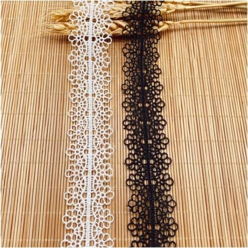 Water Soluble Embroidery Bar Code Polyester Double Side Symmetrical Embroidery Lace Clothing Accessories Handmade