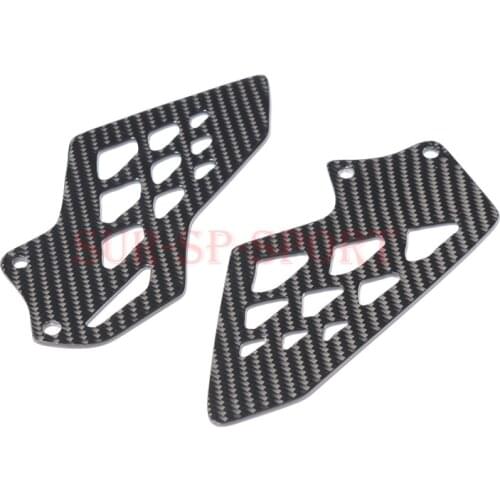 Heel Plate Guard Cover For BMW S1000RR 2009 2018 Full Carbon Fiber 100% Twill