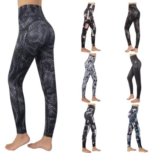Women High Waist Leggings Soft Yoga Pants Active Tights Gym Body Shaping Workout Dress 4 Way Stretch Tummy Control
