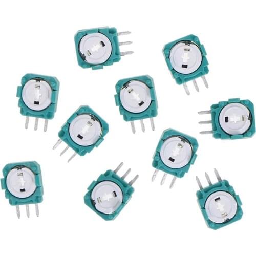 10pc 3D Analog Joystick Potentiometer Sensor Module Axis Resistors For PS4 Controller Micro Switch Replacement