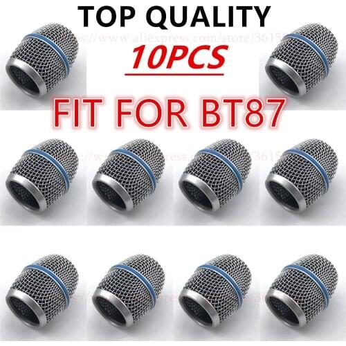 10PCS/LOT Professional Microphone Accessories Replacement Ball Head Mesh Grille for Shure BETA87 BETA87A