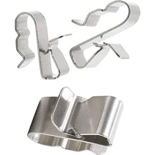 50Pcs 2x4mm Stainless Steel Solar PV Cable Clips For System Mounting Installation
