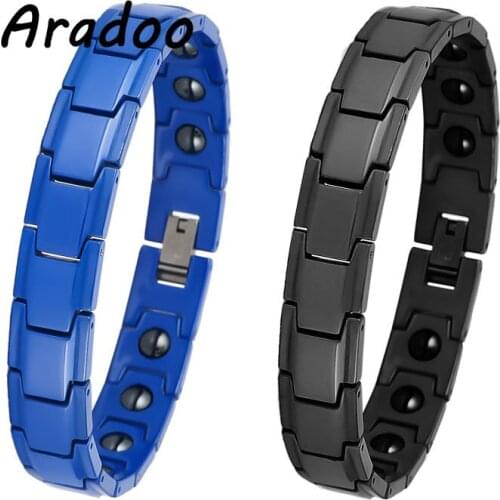 Stainless Steel Bracelet Titanium Steel Jewelry Germanium Magnet Energy Bracelet Fashion Jewelry Holiday gift