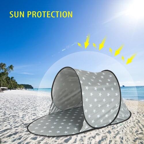 Automatic Outdoor Camping Tent Waterproof Anti UV Beach Ultralight Pop Up Tent Summer Sea Sun Shelters Awning Sunshade Dropship