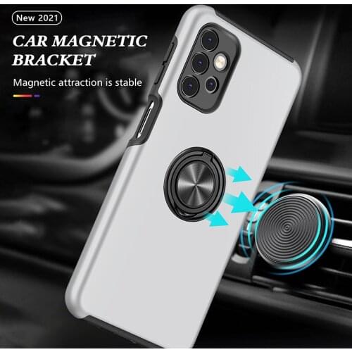 For Samsung Galaxy M51 Case Luxury Shockproof Armor Matte Cover For Samsung M51 M 51 Car Magnetic Ring Stand Cases Bumper Funda