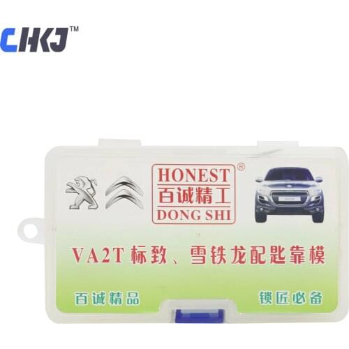CHKJ 100% Genuine Honest Locksmith Tools Car Key Moulds VA2T For Peugeot Citroen Car Key Duplicating Free Shipping