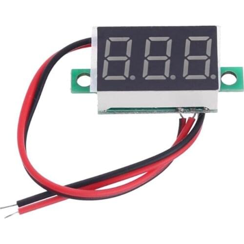 0.36" Digital Voltmeter DC 4.5-30V 2 Wires Red LED Display Panel Voltage Meter 62KD