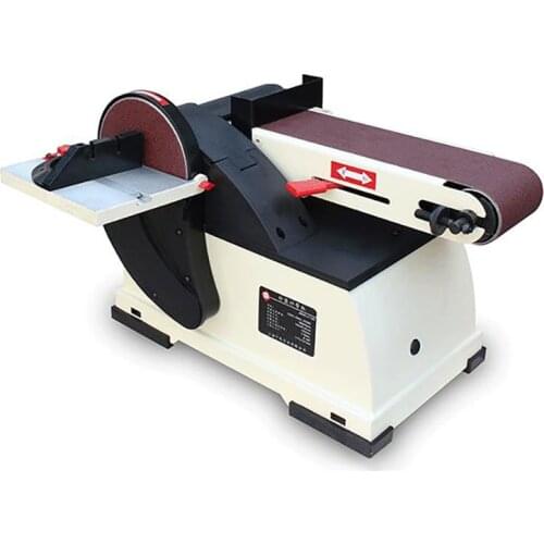 Electric Belt Machine 220V Multifunction Polishing Machine Vertical Woodworking Sander Polisher Grinding Machine JBDS-4115II