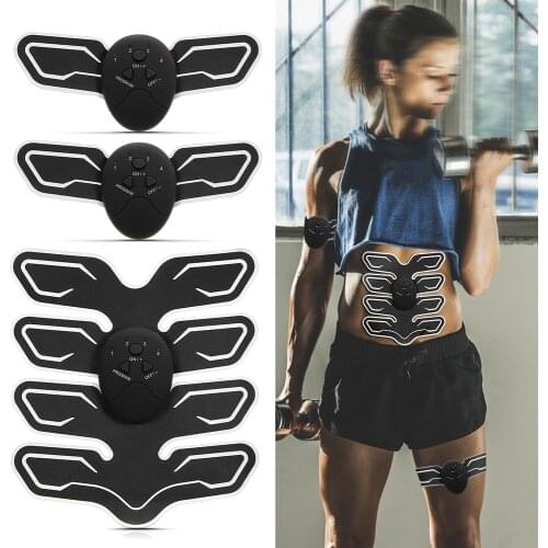 Muscle Electrostimulator EMS Stimulator Abdominal Fitness Toner Belly Leg Arm Waist Exercise Toning Gear Gym Workout Equipment