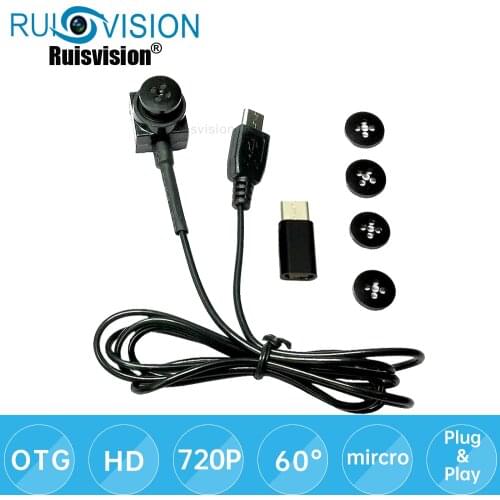 HD 720P Android Portable External OTG MINI Camera 1.0MP Small Size Micro USB Camera Buttons Lens For Android Mobile Phones